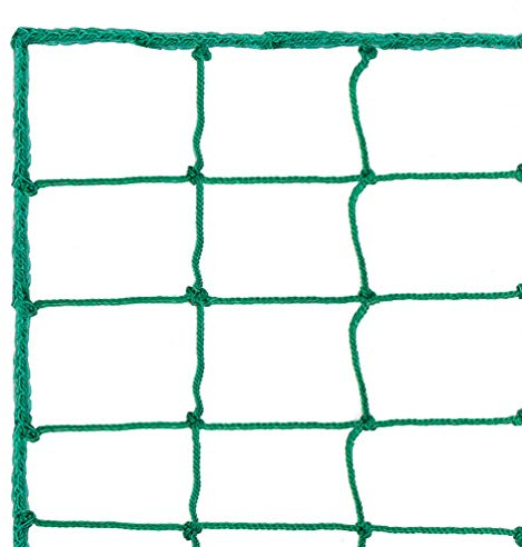 Aoneky Fotboll Backstop Nät - 3x3/3x4,5/3x6/3x9/3x12 meter, Multisportnät Barriärnät för Sport Basket Fotboll, Stoppa Bollen Nät Säkert Nät Staket Nät för Utomhus Bakgård, Polyeten Rep, Grön (3×12M)