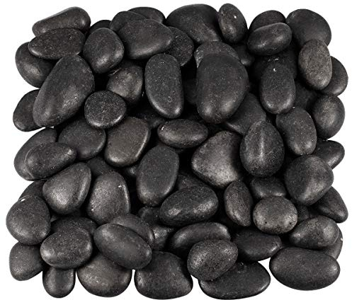 Nupuyai 460g Rohsteine Edelsteine Schwarzer Kiesel Steine Heilsteine Dekosteine Natursteine für Reiki Heilung Dekoration