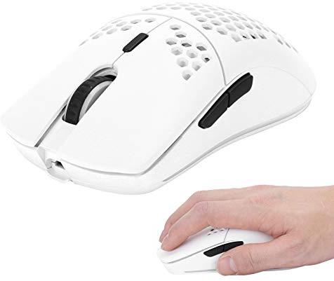 Dilwe T66 Souris Gamer sans Fil, Souris sans Fil USB avec Conception de Coque en Nid d'abeille, 2.4G Mini Souris Rétroéclairage RVB, 3600-2400-1600-800 DPI