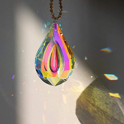 1pc Hanging Crystal Prism Sun Catcher Rainbow Windows Decoration AB-Color Chandelier Parts DIY Home Wedding Decor Accessories-Type 2