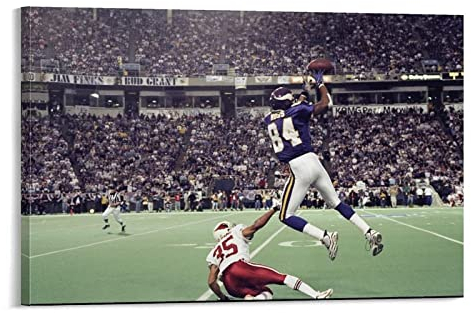 TSALF Poster Kunstdrucke Kein Rahmen American Football-Stars Randy Moss Klassische Action 60x90cm