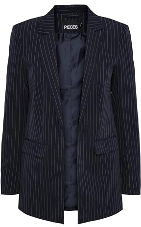 PIECES dam Pcbossy Ls Loose Striped Blazer Noos Blazer