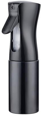 GRIFEMA 200ml Small Water Spray Bottles, Continuous Mist Empty Hair Spray Bottles for Cleaning, Curly Hair, Plants GE2001B-200B, Black