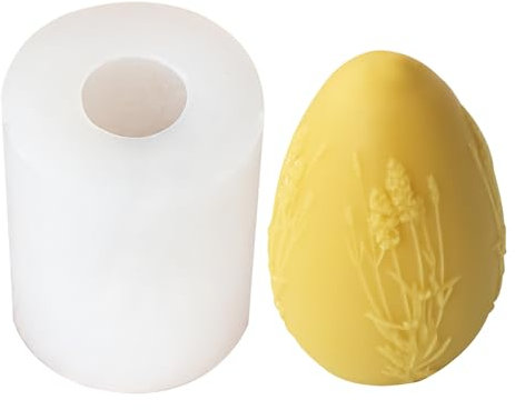 3D Ostereier Silikonform Kerze, Silikonform Ei Kerzen, Ostern Blume Eier Kerzenformen, Kerzenformen 3D Osterei, Ostern Eier Silikonform Kerzenformen, DIY Blumen Ostern Eier Kerzengießformen (C)