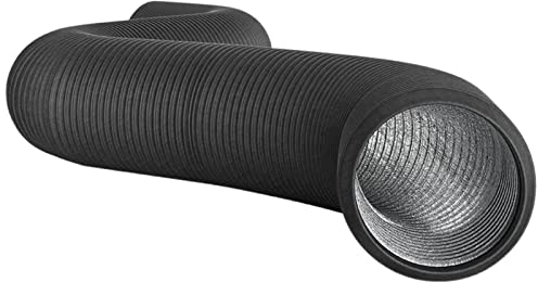 Ventilationsslang för torktumlare – 10/16 fot ventilationsrör för torktumlare | flexibel luftkanal av PVC oisolerad | luftutloppsslang av PVC