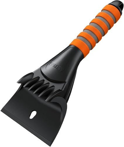 AstroAI Eiskratzer Auto Profi Scheibenkratzer Auto Effizienter & Sicherer mit Ergonomischem Ultraweichem Eva-Griff, Verstärktes PC-Material, lackschonend, zum Entfernen von EIS, Schnee und Reif