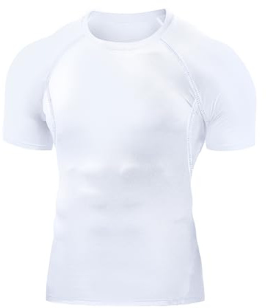 Towintec Camiseta Compresión Hombre Entrenamiento Deportes | Manga Corta, Camiseta Ciclismo, Atlético, Camisetas Interiores, Secado Rápido, Tops, Mallas Transpirables, Base Deportiva