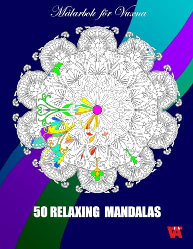 Målarbok för Vuxna: 50 Mandalas: 50 högkvalitativa illustrationer