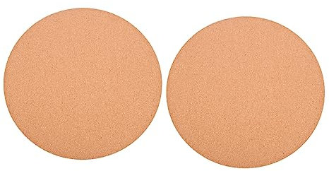 SEWOART 2pcs Cork Plant Coasters Garden Planter Mats 6-inch Soft Cork Flowerpot Pads Reusable Water Trays for Indoor and Outdoor Plant Protection