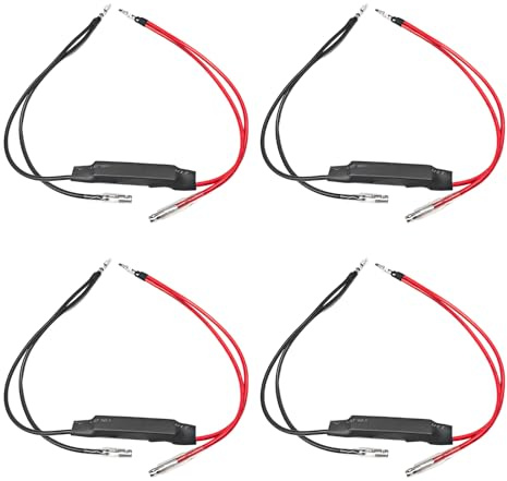 KVAEY Motorrad-Widerstand, 12 V, 10 W, Motorrad-Blinker, LED-Lastwiderstand, universeller Blinker-Widerstand, Adapter, Blitzfix-Fehler für Motorrad, 4 Stück