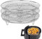 Hemasa Air Fryer Rack Stainless Steel Steaming Racks Tray Air Fryer Accessories Baking Pan BBQ Gril Roasting Rack Cooking Kitchen item (Style 1)