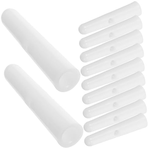 LIFKOME 10 Pièces accessoires parapluie perles de queue de parapluie petit perles housse parasol housse de parasol composants de parties de Plastique blanche