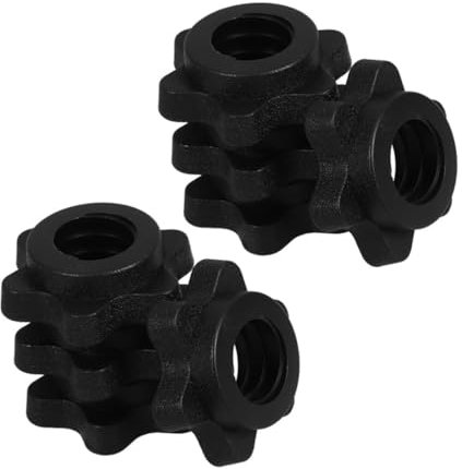 VANZACK 8pcs Dumbbell Spinlock Clamps 2.5cm Polygonal Screw Nuts Barbell Collars Weight Lifting Bar Clamps for Home Gym Fitness Training