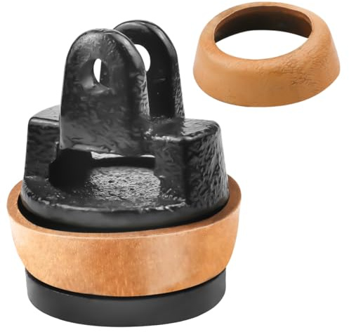 Ersatzkolben für Schwengelpumpen Typ 75 – 1x Kolben & 1x Ledermanschette – Pumpenzubehör für Handpumpe Gartenpumpe Brunnenpumpe – Schwengelpumpe Ersatzteile kompatibel mit pompa acqua manuale