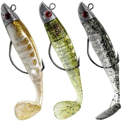 Trevixor 3PCS Sea Fishing Lures for Pike, Bass, Trout & Perch (13CM 26g)