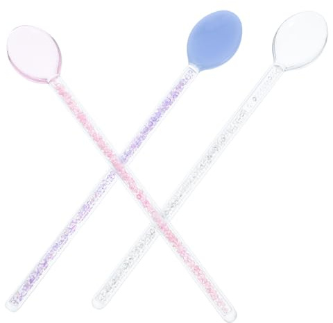 Abaodam 3pièces Lot De Cuillères à Long Manche Verre Mélangeurs Pour Café Thé Condiments Sel Sucre Apéritif Cuisine Vaisselle