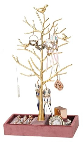 LYHYDMA Schmuckständer Vögel Baum Schmuck Rack Display Ohrringe Ohrring Hängen Halter