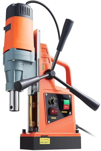 Bench Drill Press Pillar Drill 1300W 1400W 2 Electric Drilling Machine Magnetic Drill Press Boring Diameter Power Drill 810 PRM 1-Second Release Drill(6Drills 50mm 1400W)