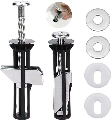 Bulloni e viti universali per sedile WC, 2 Pezzi Fissaggio Tavoletta WC Facile da Installare, Accessori per la Manutenzione del Coperchio Della Toilette
