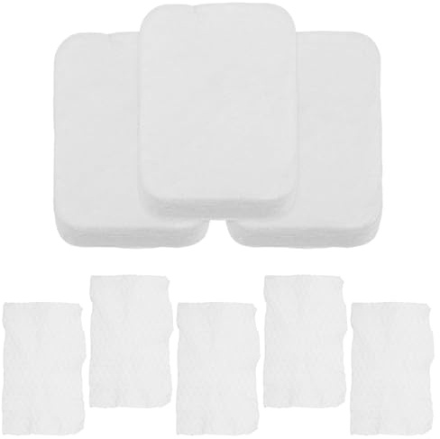 BATHVEVE 8 piezas Discos de Algodón Facial para Desmaquillar Almohadillas Cuadradas Gruesas sin Grasa Profesional para Limpieza y Eliminación de Esmalte