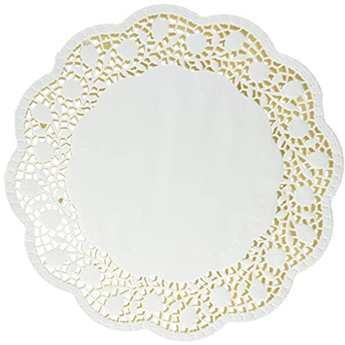Papstar 18270 - Sottotorta Rotondo in Carta, ø 30 cm, 250 Pezzi, Colore: Bianco