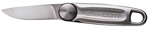 Facom Couteau à Molette - Lame Acier Inoxydable de 673,5 mm - Longueur Totale Ouvert 189 mm et Fermé 115,5 mm - Matériaux Robustes et Durables 840Le.Pb