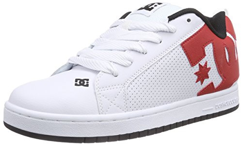 DC Court Graffik M - Zapatillas Deportivas para Hombre, White Red Black Combo, 43 EU