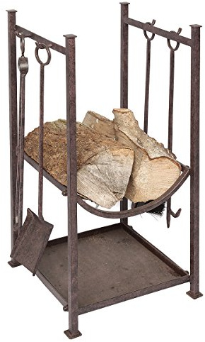 Ambiente Haus 95263 Kaminset für Holz 75 cm