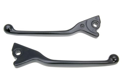 2EXTREME Bremshebel Set schwarz kompatibel mit VESPA GTS Super Sport 300 | 165 mm Hebellänge, Loch 8 mm, Vergleichsnummern 497042, 648378; kompatibel mit VESPA GTS Super Sport ie 125 ccm 4T LC 2011-