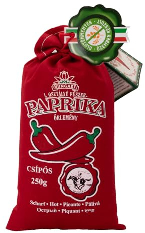 Paprika hongrois Premium Qualité Doux / Piquant / Fumé (Origine: Kalocsa, Hongrie) (Piquant 250g)