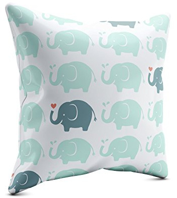 PICANOVA – Elephant Heart 40x40cm – Premium Zierkissen Mit Füllung – Deko Für Baby- Und Kinderzimmer Mit Motivauswahl – Kinder Kollektion