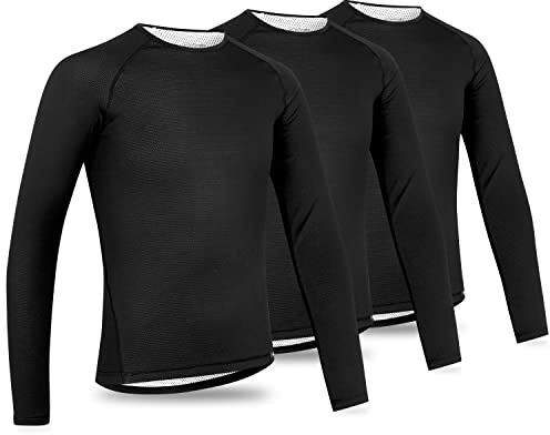 GripGrab Ride Thermo Baselayer herr cykel 1 och 3-pack långärmad anti-lukt cykling funktionell undertröja lång