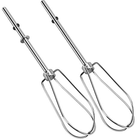 Fetechmate Hand Mixer Turbo Beater W10490648 KHM2B Stainless Steel Turbo Beater-Blending Egg Whites Smoothies Shakes for Model KHM512 KHM2B KHM9PWH5
