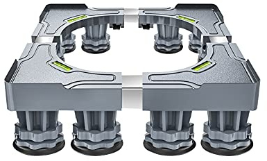 Support De Base De RéFrigéRateur 8/12 Pieds Ajustable Socle Lave Linge Lave-Vaisselles Longueur/Largeur 42-65cm Base TéLescopique pour Meubles Lave-Vaisselles Hauteur 9-12cm (12Legs)