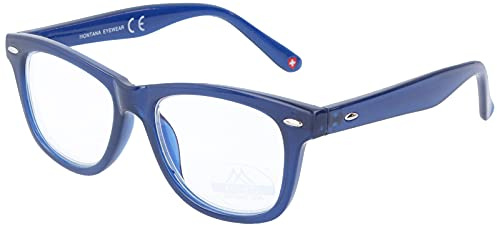 Lunettes pratiques en plastique KBLF1B pour enfants sans correction avec filtre à lumière bleue bleu foncé