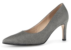 Gabor Damen Klassische Pumps, Frauen Absatzschuhe,hochhackige Schuhe,stoeckelschuhe,Ausgehschuhe,Abendschuhe,Court Shoes,Argento,39 EU / 6 UK