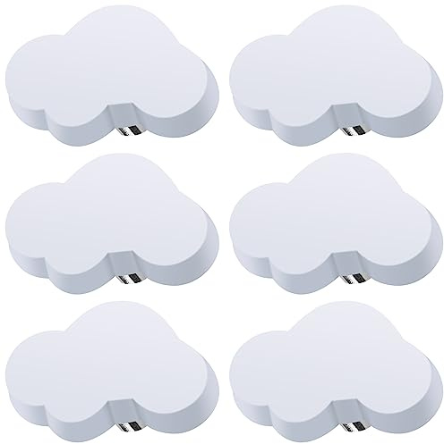 AINIUNIU Pomos para cajones con forma de nube, 6 unidades tiradores, cajonera de nubes, tirador de muebles, nube para habitación de los niños, armarios, caja organizadora de juguetes