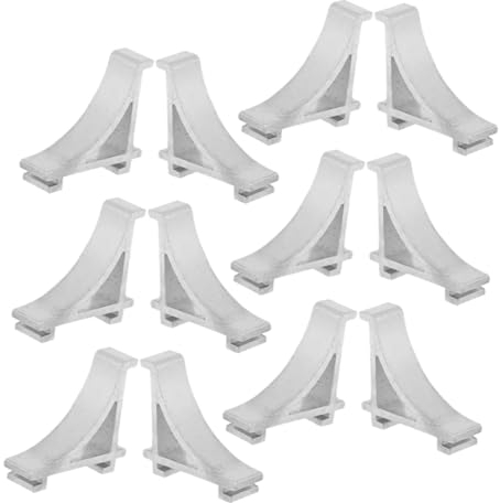 Mikikit 12pcs Aluminum Refrigerator Shelf Clip Freezer Support Clamp Metal Cooler Shelf Hook Multi-purpose for Fridge Freezer Rack