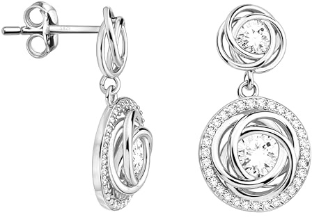 SOFIA MILANI - Damen Ohrringe 925 Silber - Zirkonia Ohrhänger - E2405
