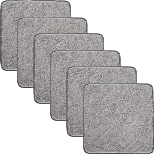 Erwin Müller Microfasertuch 6er-Pack Microfaser grau Größe 40x40 cm
