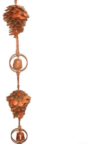 Pine Cone Rain Chain for Diverting Rainwater, Protecting Buildings