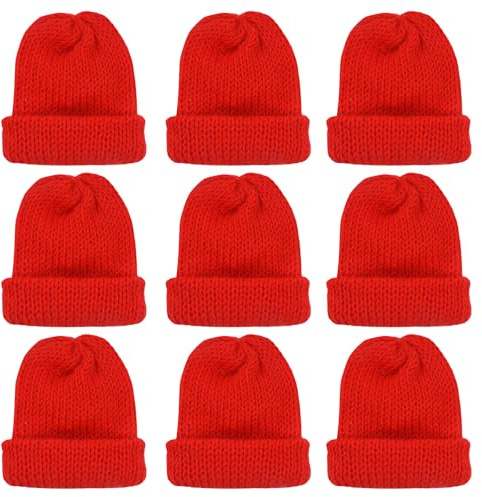 QMofeixiaodianQ 9 Stück Set Eierwärmer-Strickmütze, Eiwärmer aus Strick, Eierwärmer, Eiwärmer aus Strick witzige Frühstückstisch Deko Brunch Geschenk Ei Warmhalter