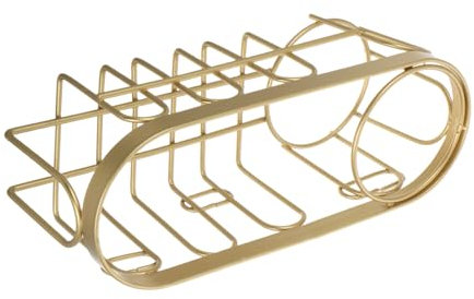 ABOOFAN Sink Sponge Holder with Brush Holder 2-in-1 Kitchen Sink Organizer Metal Wire Rack Gold Adhesive for Bathroom and Kitchen Cleaning