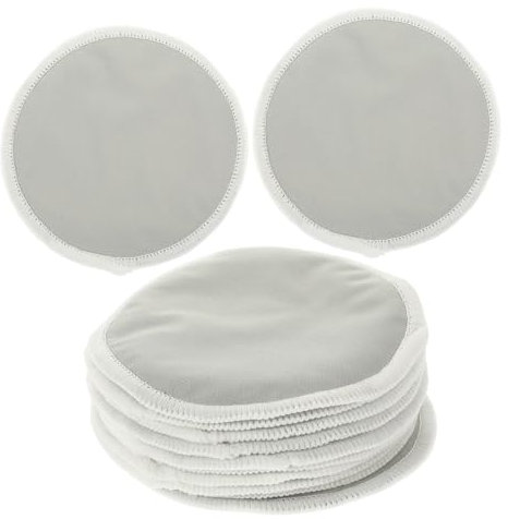 TOVINANNA 10stücke Waschbare Und Wiederverwendbare Stilleinlagen Atmungsaktive Milchauffangpads Für Stillende Mütter Auslaufsicher Und Saugfähig Für Täglichen Gebrauch