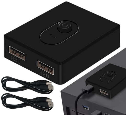 Stampante Sharer Switcher | Hub USB bidirezionale | Selettore switch, presa di controllo USB modernizzata e commutatore stampante di riproduzione, selettore 2 in 1 out/1 in 2 out