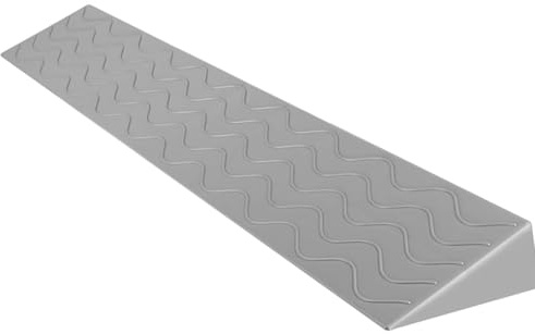 PP-Vic Rampa Di Soglia Per Sedia A Rotelle Con Superficie Antiscivolo, Rampa Di Ingresso Per Sedia A Rotelle, Rampa Per Marciapiede Del Bagno, Rampa Per Sedia A Rotelle Con Gradino,Gray w10×h3cm