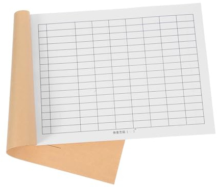 KAILIKETIY Livre de Comptes Vierge A4 Double Face, Registre Comptable Quadrillé, Carnet de Suivi des Dépenses, Gestion Financière Bureau et Domicile