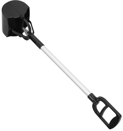 Yardwe Ramasse-crottes pour Animaux De Compagnie Ramasseur De Déjections Canines Support De Nettoyage Long Manche Noir Outil Extérieur pour Chien Et Chat