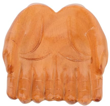 Luxshiny Bol Décoratif Sculpté Main Bois Bol à Fruits De Cuisine Décoratif Sur Pied