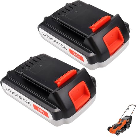MXJFYY 2PCS 20V 3000mAh Lithium Replacement Tool Battery for Black & Decker BL1518 BL2018 LBXR20 LBXR2020-OPE LB20 LBX20 LB2X4020 BL2018-XJ 194309-1194205-3 194204-5 196399-0 196673-6 LXT-400
